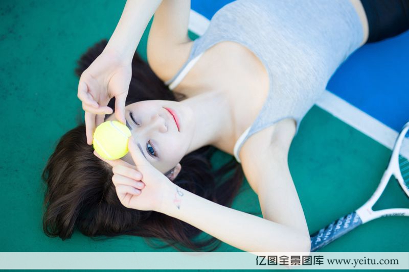 图片[22]-美女模特嘟嘟清秀完美身材网球场性感写真-御萝部落